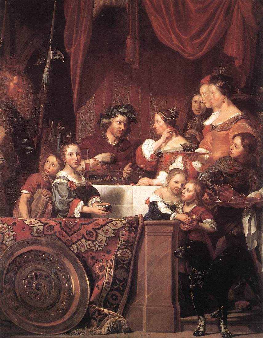 BRAY, Jan de The de Bray Family (The Banquet of Antony and Cleopatra) dg
